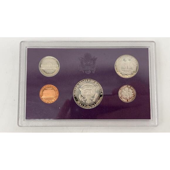 1984 S US Mint Proof Set 5 Coins Original Box & COA Kennedy Half Dollar - Picture 6 of 8